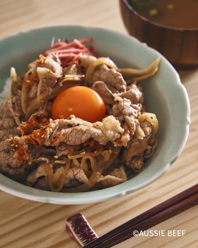 オージー・ビーフのやわらか牛丼